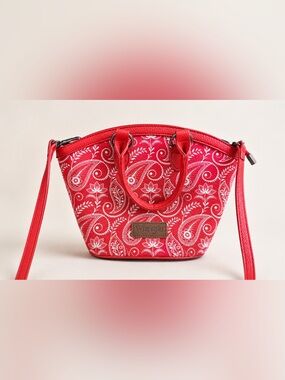 Wrangler Red Paisley Mini Crossbody Bag